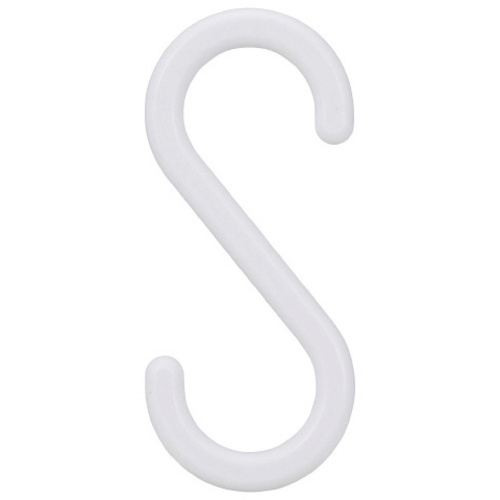 Ｓ字フック（小）６個入　ホワイト