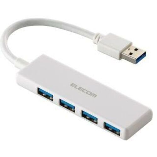 ＵＳＢ　ＨＵＢ／ＵＳＢ５Ｇｂｐｓ／バスパワー／４ポート／ホワイト　Ｕ３Ｈ－Ｈ０４０ＷＨ　■２営業日内届