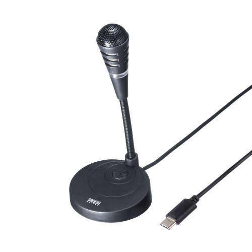 ＵＳＢ　Ｔｙｐｅ－Ｃマイク　ＭＭ－ＭＣＴＣ０１ＢＫ　■お取り寄せ品