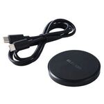 Ｑｉ規格対応ワイヤレス充電器／１２Ｗ／ＥＰＰ規格対応／卓上／ケーブル付属／１ｍ／ブラック　■２営業日内届
