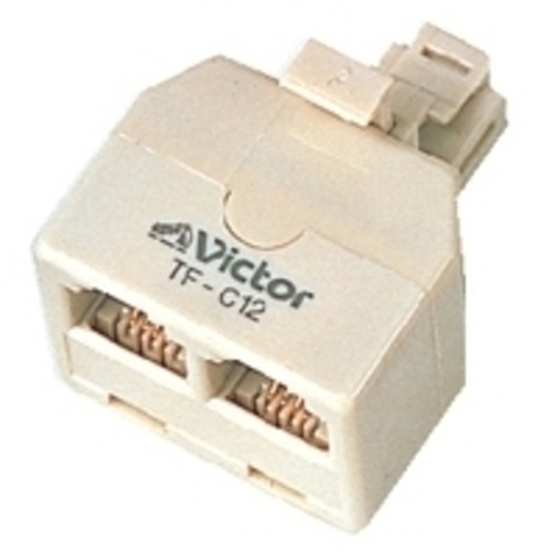 テレホンコネクター　６極４芯タイプ　白色　ＴＦ－Ｃ１２ＷＴ　■お取り寄せ品