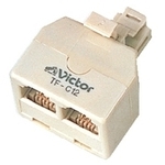 テレホンコネクター　６極４芯タイプ　白色　ＴＦ－Ｃ１２ＷＴ　■お取り寄せ品