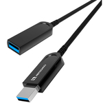 ５Ｇｂｐｓ専用　光ファイバＵＳＢケーブル　Ａ（オス）－Ａ（メス）　２０ｍ　ＡＵＮ－１Ｆ１－０２０　■お取り寄せ品