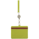 ベルポスト　リール付きＩＤカードホルダー　黄緑　【お取り寄せ品】６営業日以内届