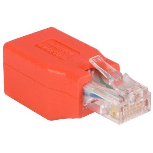Ｃａｔ６　ＬＡＮクロス変換／ＲＪ４５中継コネクター／ストレートからクロス／ギガビット対応　■お取り寄せ品