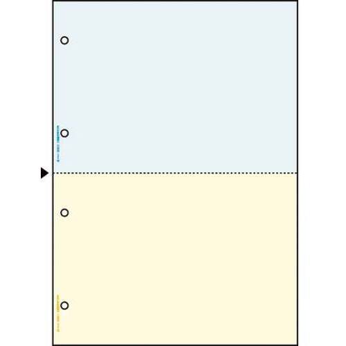 マルチプリンタ帳票　Ａ４　カラー２面４穴　１００枚