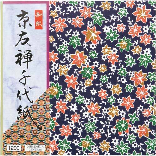 京友禅千代紙　１５×１５ｃｍ　２００枚×３