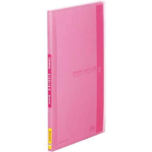 シンプリーズクリアファイル　サイドイン４０Ｐ　ピンク　１０冊入
