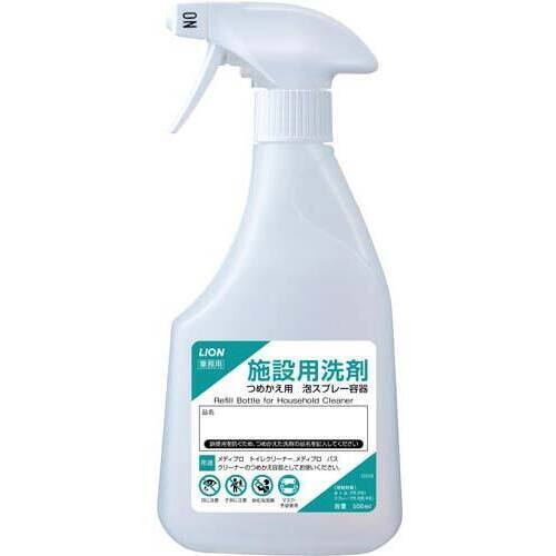 施設用洗剤　詰め替え用泡スプレーボトル　５００ｍＬ