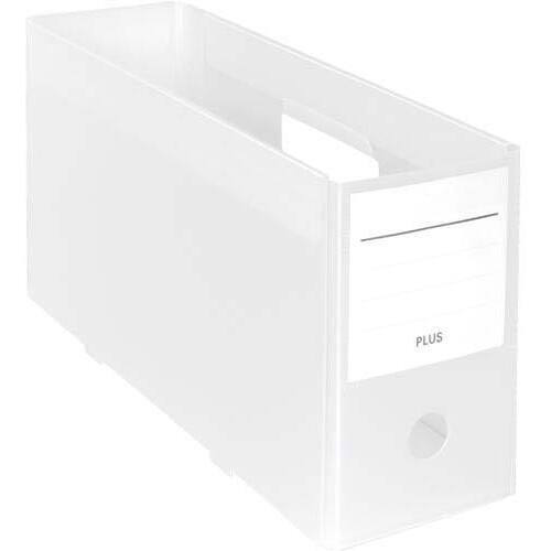 ＰＰボックスファイル＋ハーフサイズクリアーホワイト　【お取り寄せ品】８営業日以内届