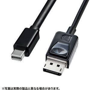 ミニ－ＤｉｓｐｌａｙＰｏｒｔ変換ケーブル（Ｖｅｒ１．４）（ブラック・１．５ｍ）　■お取り寄せ品
