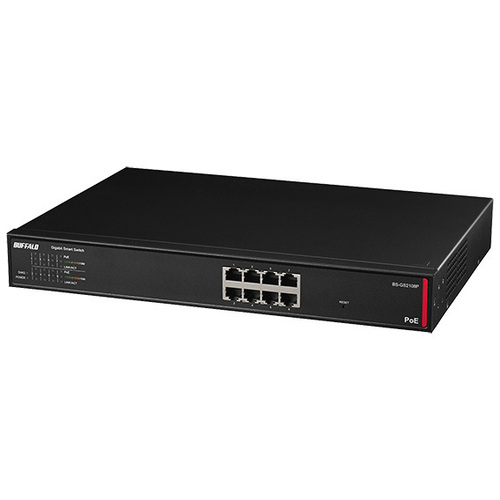 法人向け　レイヤー２　Ｇｉｇａ　ＰｏＥ　スマートスイッチ　ＢＳ－ＧＳ２１０８Ｐ　■お取り寄せ品