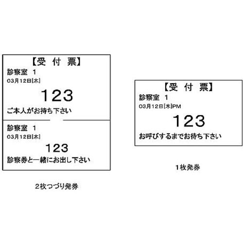 受付票発券機専用記録紙　１０巻入　ＲＳ５８Ａ　８－８５５３－３１