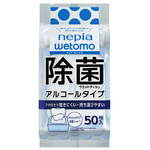 ネピア　ｗｅｔｏｍｏ　ウェットティッシュ　除菌アルコール　１個（５０枚入）