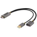 ディスプレイ変換ケーブル／ＨＤＭＩ２．０－ＤＰ１．２／３０ｃｍ　１２８－ＨＤＭＩ－ＤＩＳＰＬＡＹＰＯＲＴ　■お取り寄せ品
