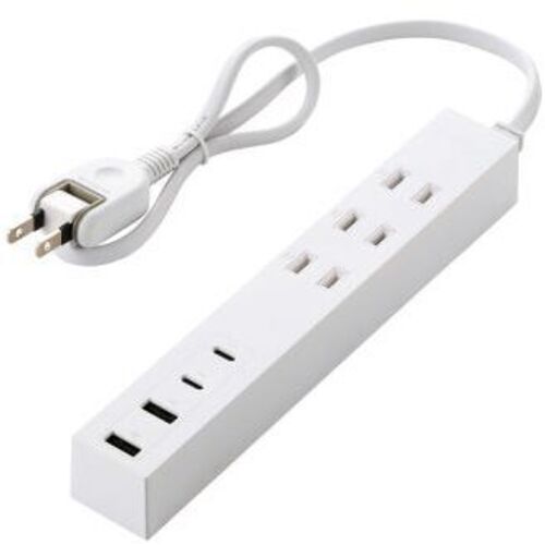 ＵＳＢタップ／ＵＳＢ－Ｃ×２／ＵＳＢ－Ａ×２／ＡＣ×３／２７Ｗ／０．５ｍ／ホワイト　■お取り寄せ品