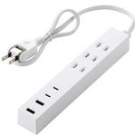 ＵＳＢタップ／ＵＳＢ－Ｃ×２／ＵＳＢ－Ａ×２／ＡＣ×３／２７Ｗ／０．５ｍ／ホワイト　■お取り寄せ品