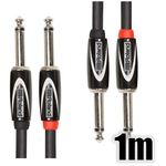 オーディオケーブル／１ｍ／ＴＳフォン×２－ＴＳフォン×２　ＲＣＣ－３－２８１４　■お取り寄せ品