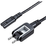 メガネ型コネクタ対応電源コード（５ｍ）　ＫＢ－ＤＭ２Ｓ１２Ａ－５　■お取り寄せ品