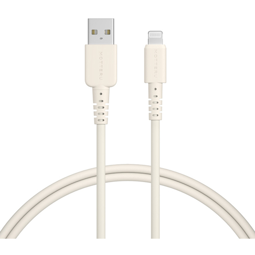 Ｌｉｇｈｔｎｉｎｇシリコンケーブル　１ｍ　アーモンドミルク　ＭＯＴ－ＳＣＢＡＬＧ１００－ＡＭ　■お取り寄せ品