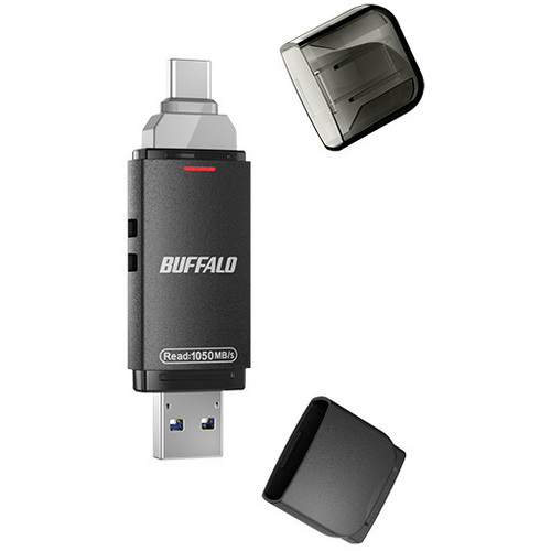 ＵＳＢ３．２Ｇ２　Ｃ／Ａ　高速帯スティックＳＳＤ　２ＴＢ　ブラック　ＳＳＤ－ＳＤＨ２．０Ｕ３－ＢＡ　■２営業日内届