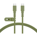 ＭＯＴＴＥＲＵ　編込シリコンケーブル　ＵＳＢ－Ｃ／Ｃ　１ｍ　カーキ　ＭＯＴ－ＮＬＣＣ１００－ＫＫ　■お取り寄せ品