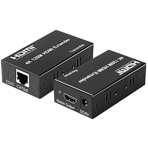 ＬＡＮケーブル利用／４Ｋ３０Ｈｚ対応で最大１２０ｍまで延長／ＨＤＭＩモニタエクステンダー／送受信機セット　■お取り寄せ品