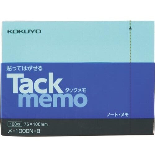 タックメモ　ノートタイプ　７５×１００　青