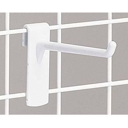 メッシュ用樹脂フック　白　長さ８０ｍｍ　１０本入