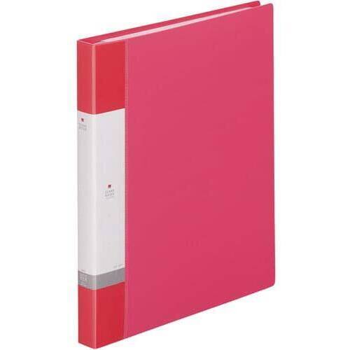 クリヤーブック交換式　赤　Ａ４縦背幅２５ｍｍ１０冊