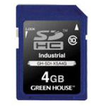 インダストリアルＳＤＨＣカード　ＳＬＣ　－４０～＋８５℃　４ＧＢ　■お取り寄せ品