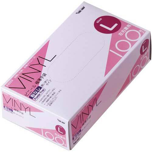 ビニール使いきり手袋　粉なし　１００枚　Ｍ&times;２０
