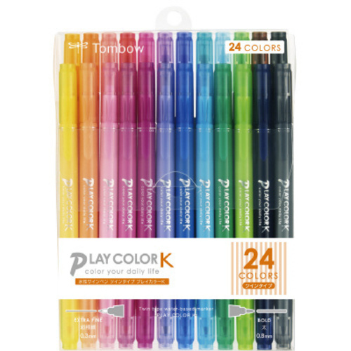 水性サインペンプレイカラーＫ　２４色セット