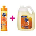 【値下げ】キュキュット　オレンジ　本体＋詰替４．５Ｌセット