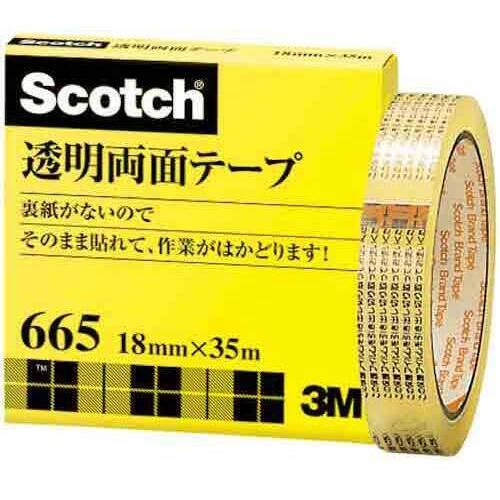 スコッチ透明両面テープ　１８ｍｍ&times;３５ｍ