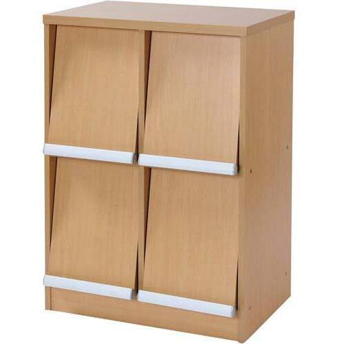 ディスプレイラック　２列２段　ナチュラル　【組立サービス付】