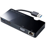 ドッキングステーション（ＵＳＢ３．２・ＨＤＭＩ・ＶＧＡ・ＬＡＮ）　ＵＳＢ－３Ｈ１３１ＢＫ　■お取り寄せ品