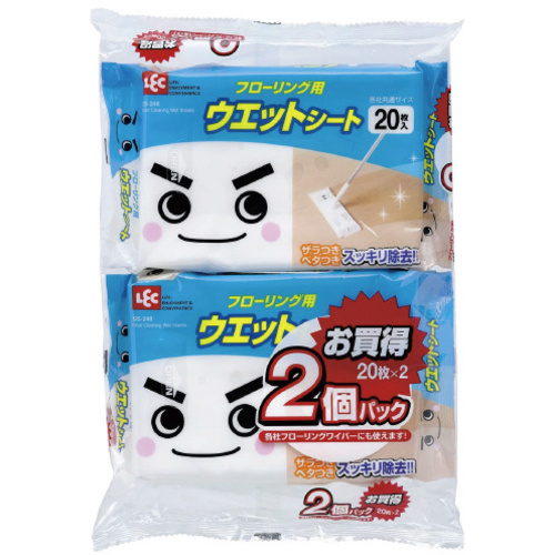 ウエットシートフローリング用　２０枚&times;２