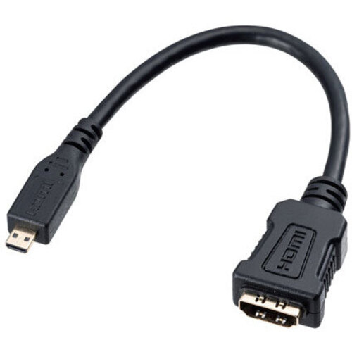 ＨＤＭＩ変換アダプタ（マイクロＨＤＭＩ・ブラック・０．１ｍ）　ＡＤ－ＨＤ２０ＭＣＫ　■お取り寄せ品