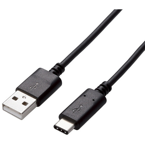 ＵＳＢ２．０ケーブル／Ａ－Ｃタイプ／認証品／０．５ｍ／ブラック　Ｕ２Ｃ－ＡＣ０５ＮＢＫ　■お取り寄せ品