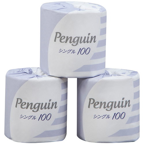トイレットペーパー　シングル１００（Ｐｅｎｇｕｉｎ・ペンギン）　　４９０２７２７００９９１４