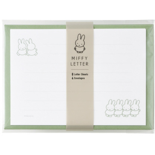 ミッフィー　横型レター　グリーン　【お取り寄せ品】１１営業日以内届