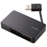 メモリリーダライタ／ケーブル収納タイプ／ＵＳＢ２．０／ブラック　ＭＲ－Ｋ３０４ＢＫ　■お取り寄せ品