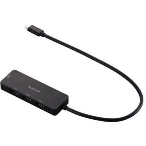 ＵＳＢ　ＨＵＢ／ＵＳＢ－Ｃ／バスパワー／ＵＳＢ－Ａ×３／ＨＤＭＩ×１／３０ｃｍ／ブラック　■お取り寄せ品