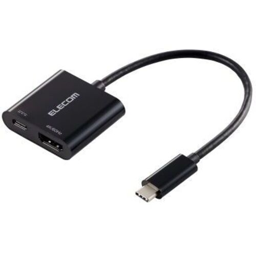 ＵＳＢ　Ｔｙｐｅ－Ｃ映像変換アダプタ／ＵＳＢ　Ｔｙｐｅ－Ｃ　－　ＨＤＭＩ＆給電ポート／ブラック　■お取り寄せ品