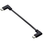 ＵＳＢ　Ｔｙｐｅ－Ｃ　ｔｏ　Ｃケーブル／フラット／Ｌ字／０．１ｍ／ブラック　ＭＰＡ－ＣＣＬＬ０１ＢＫ　■お取り寄せ品