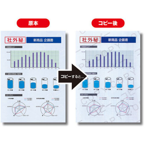 マルチタイプコピー偽造防止用紙（Ｂ５・１００枚入り）　ＪＰ－ＭＴＣＢＢ５Ｎ　■お取り寄せ品