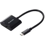 Ｔｙｐｅ－Ｃ映像変換アダプタ／ＴｙｐｅＣ－ＤｉｓｐｌａｙＰｏｒｔ＆給電ポート／ブラック　■お取り寄せ品