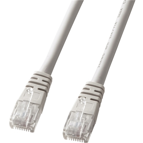 エンハンスドカテゴリ５より線ＬＡＮケーブル（２ｍ・ライトグレー）　ＫＢ－Ｔ５Ｙ－０２Ｎ　■お取り寄せ品