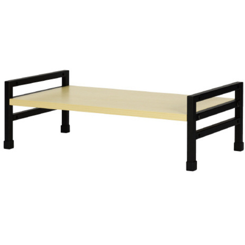 机上台　高さ調節付き　ブラック